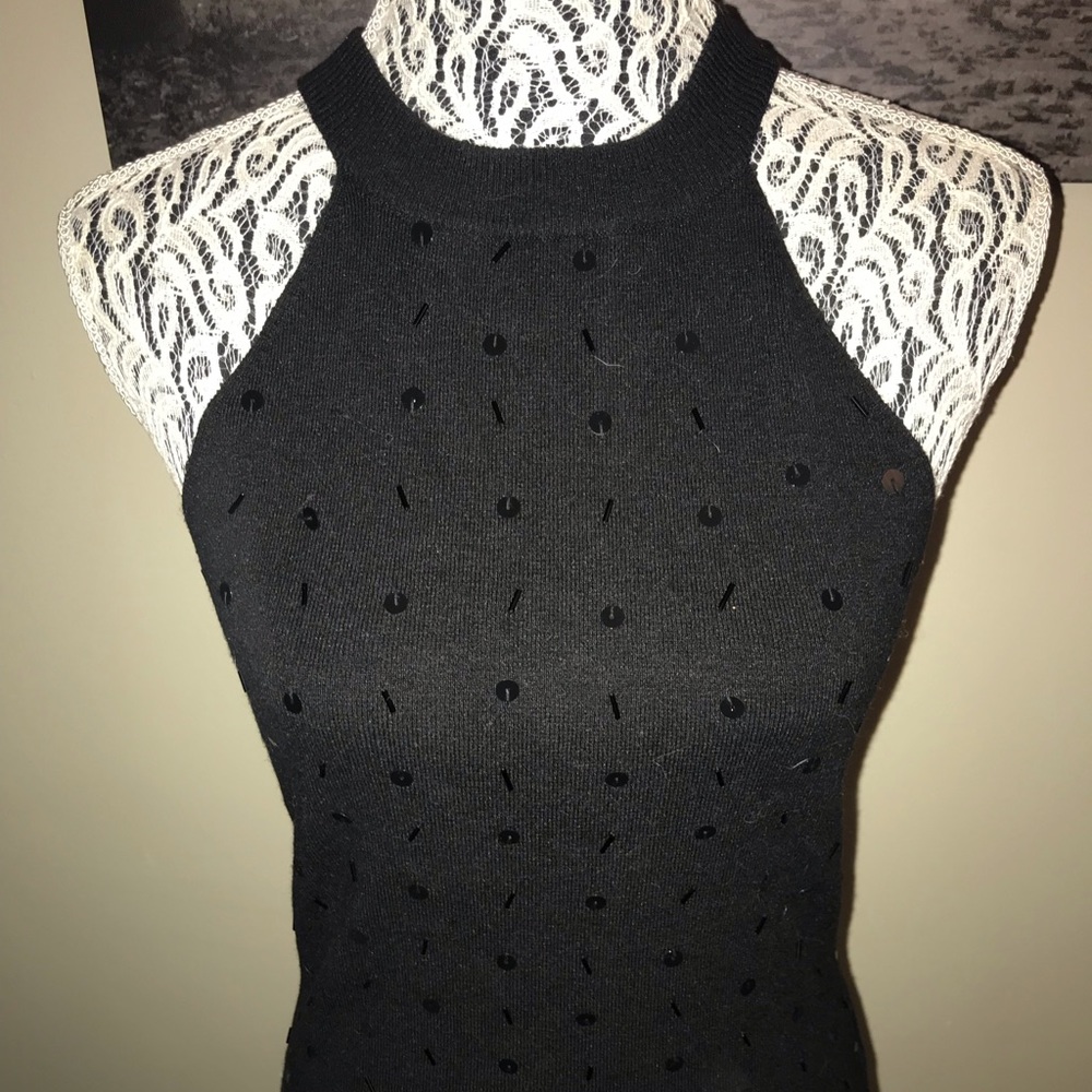 Black Bandolino sweater halter top